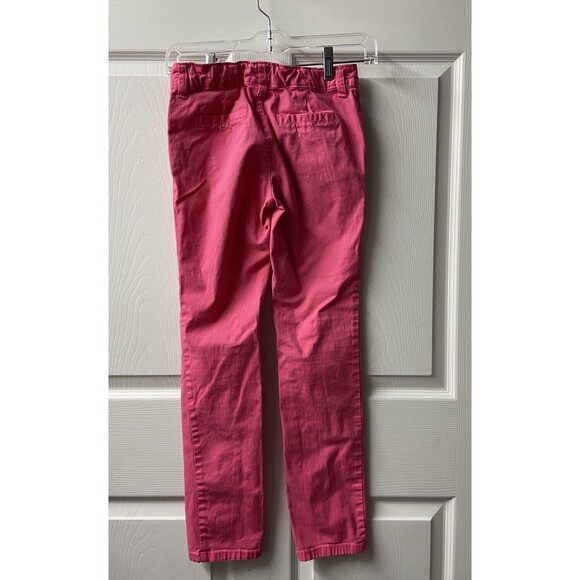 Old Navy Pants Girls Size 16 Pink  Straight Leg Barbiecore Adjustable Waist - Picture 3 of 4